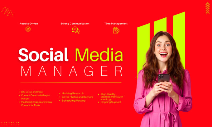 Gig Preview - Be your pro social media marketing manager and content creator