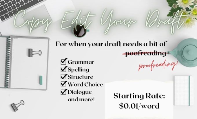 Gig Preview - Proofread and edit your work