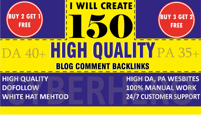 Gig Preview - Do 150 unique domain seo dofollow blog comment in 24 hours