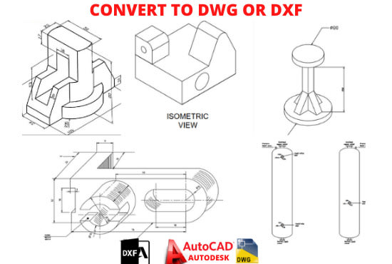 Gig Preview - Convert pdf, png, sketch to autocad dwg, dxf