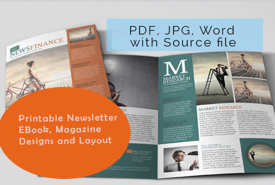 Gig Preview - Design corporate and academic newsletters