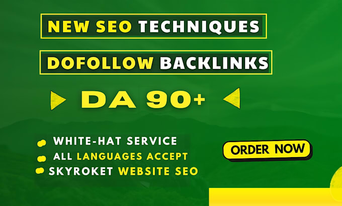 Gig Preview - Do high authority dofollow SEO backlinks da 90 link building