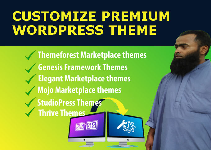 Gig Preview - Customize any premium wordpress theme