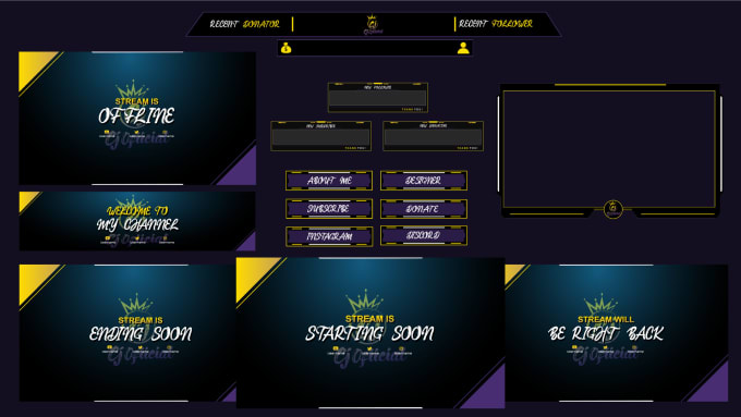 Gig Preview - Craft youtube overlay twitch kick overlay vtuber overlay