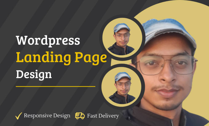 Gig Preview - Design a responsive wordpress landing page in 24 hours