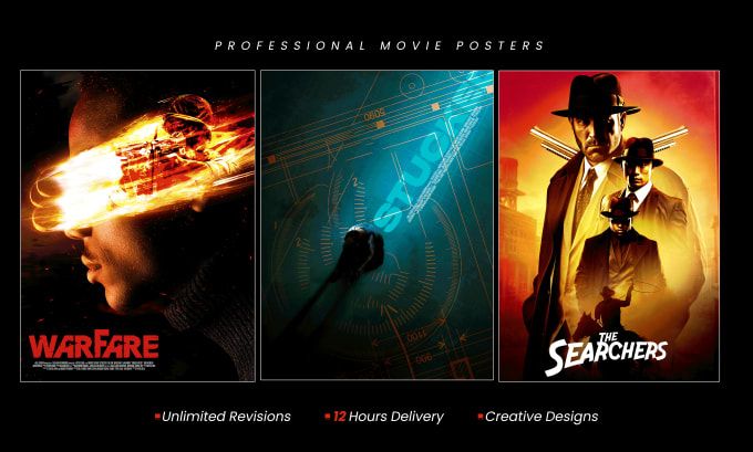 Gig Preview - Design professional movie film poster