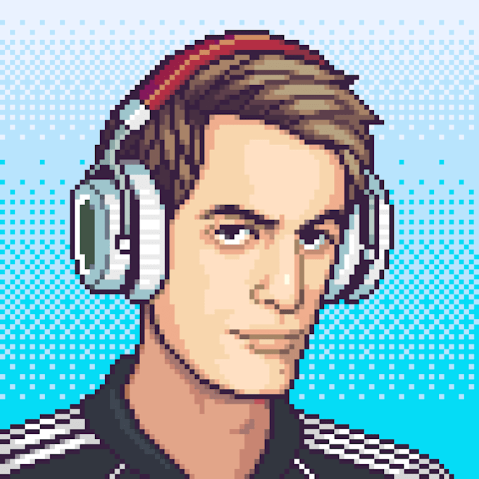 Gig Preview - Create pixel art portraits for youtube or twitch