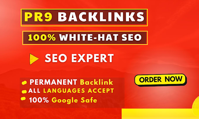 Gig Preview - Give white hat SEO pr9 link building high da manual backlink