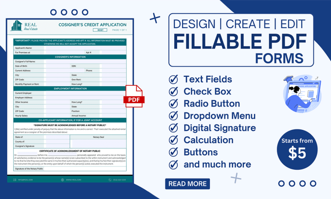 Bestseller - create PDF fillable form