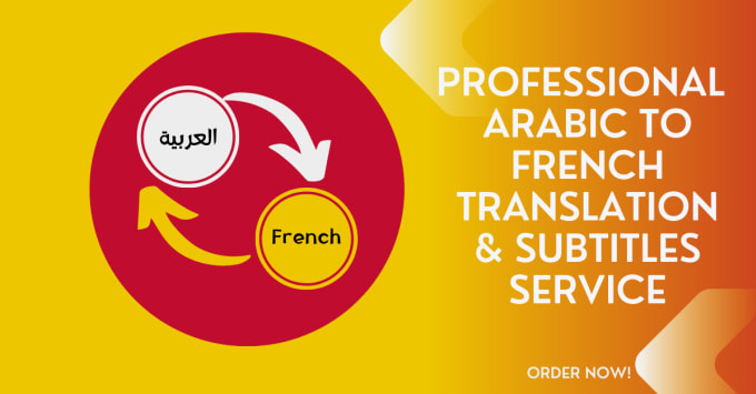 Gig Preview - Translate and add arabic or french subtitles to your video