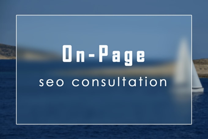 Gig Preview - Consult about onpage SEO