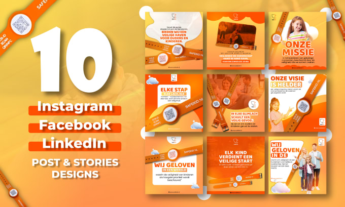 Gig Preview - Create 10 awesome instagram and facebook post designs