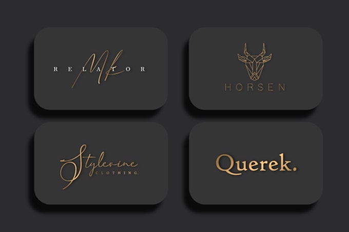 Gig Preview - Do luxury, signature, custom, text, boho logo for your business