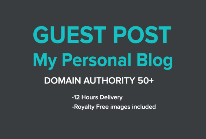 Gig Preview - Publish SEO guest post on my personal blog