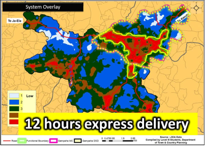 Gig Preview - Create gis map, vector map, do spatial analysis