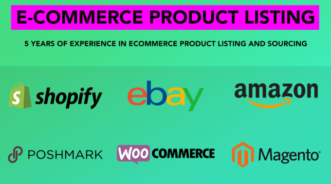 Bestseller - do product listing and product upload for ebay poshmark esty shopify