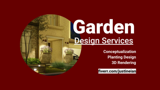 Gig Preview - Design your luxury garden or open space