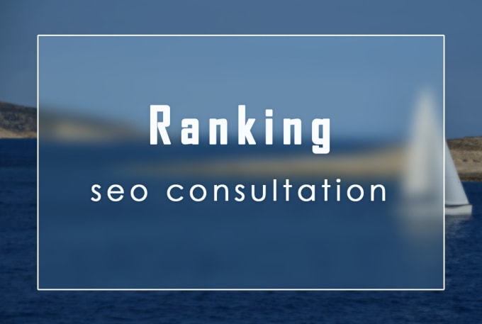 Gig Preview - Consult on SEO ranking