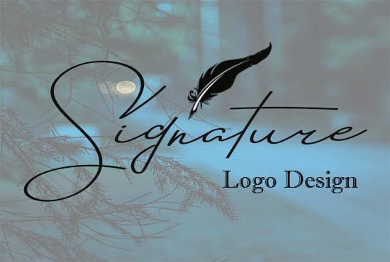 Gig Preview - Design professional signature logo in 12 hours