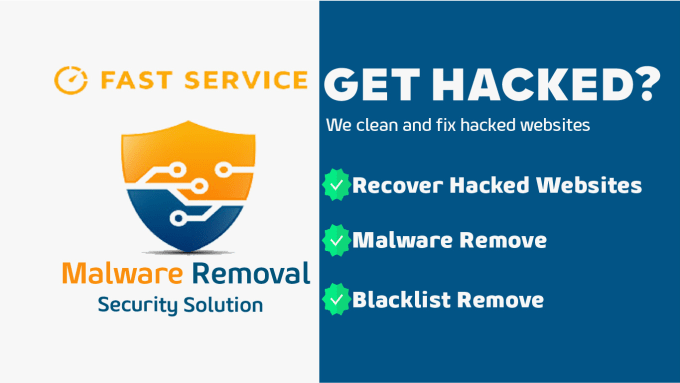 Gig Preview - Recover hacked websites and malware removal in 1 hour