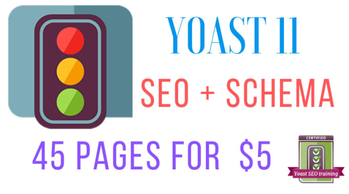 Gig Preview - Wordpress yoast SEO on page optimization with schema markup