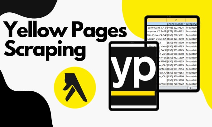 Gig Preview - Do yellow pages scraping for emails, address, contacts