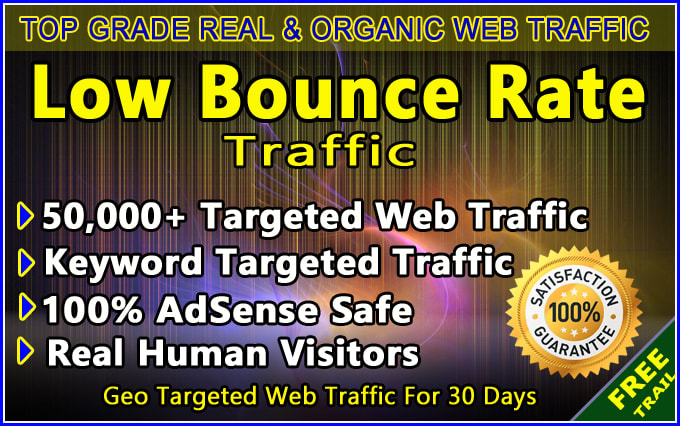 Gig Preview - Send keyword targeted usa, UK web traffic with low bounce rate