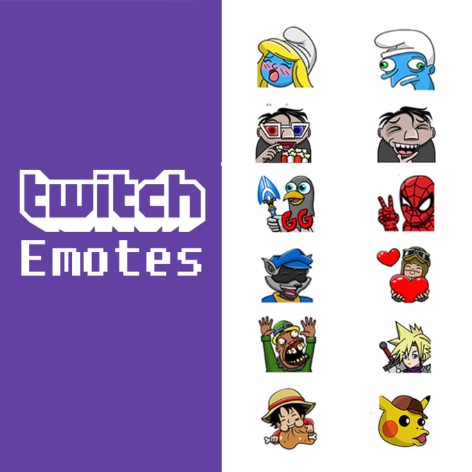 Gig Preview - Create a premium cartoon or game character emote for twitch