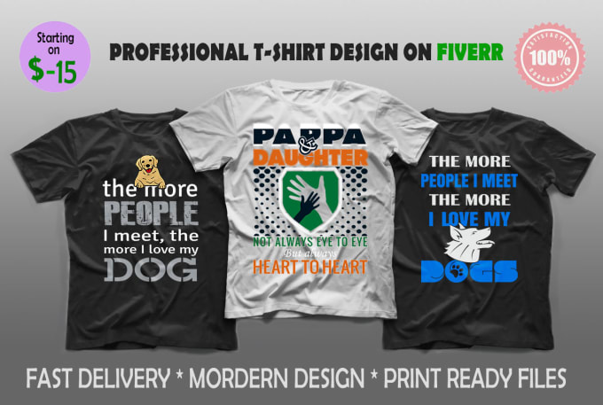 Gig Preview - Do an eye catching custom t shirt design within 24 hours