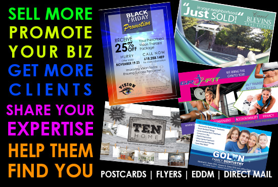 Gig Preview - Design a sales ad or postcard to promote your business