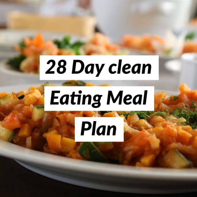 Gig Preview - Create 28 days clean eating meal plan with recipes and grocery lists