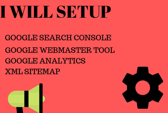 Gig Preview - Setup google search analytics and search console with sitemap