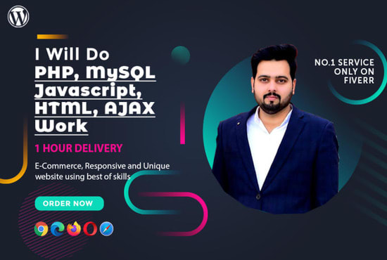 Gig Preview - Do php mysql javascript html ajax work