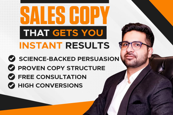 Gig Preview - Write perfect sales copy that sells instantly