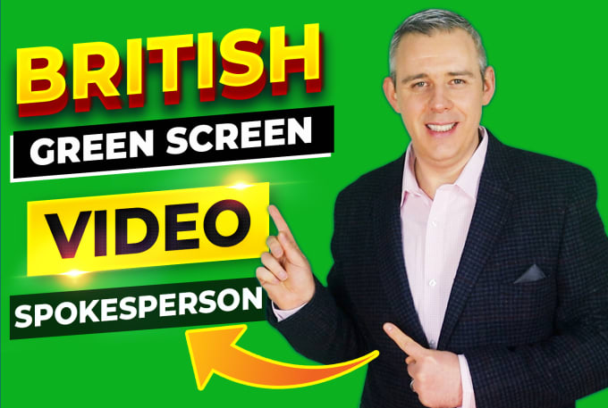 Gig Preview - Be your awesome green screen spokesperson