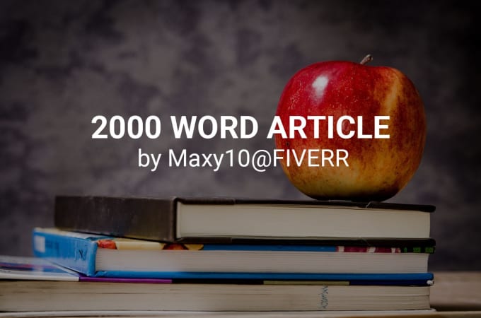 Bestseller - write a 2000 word SEO friendly article for you