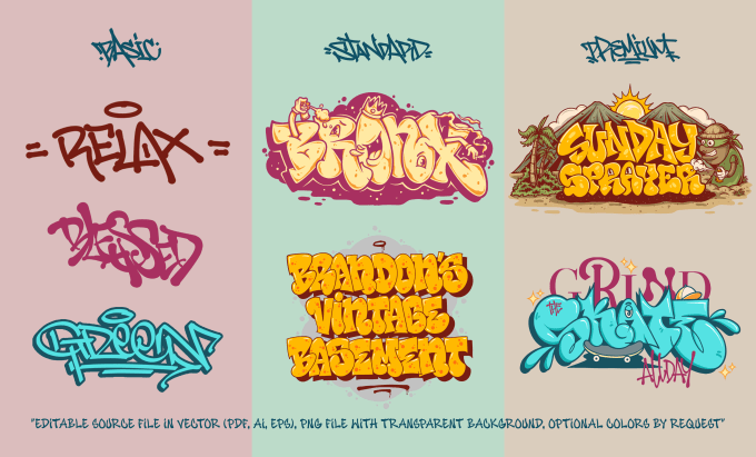 Gig Preview - Make graffiti logo or graffiti illustration