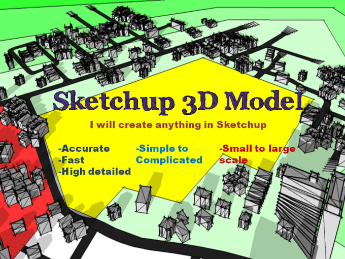 Bestseller - make sketchup 3d model of anything