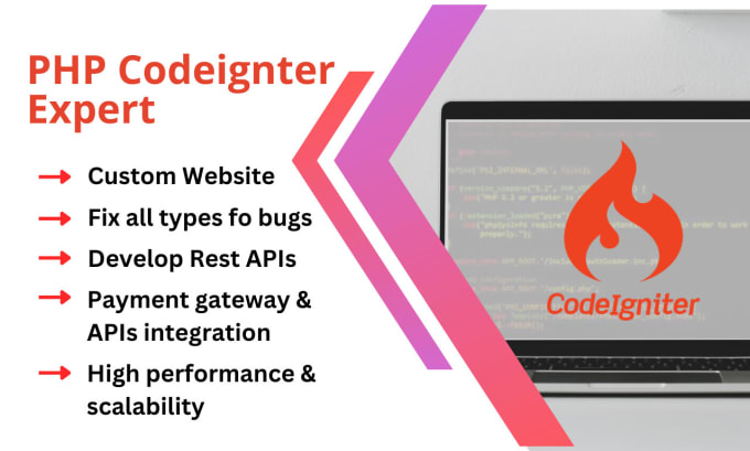 Gig Preview - Expert codeigniter developer for custom web applications