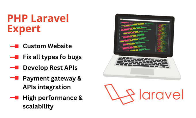 Gig Preview - Laravel web application development with apis integration