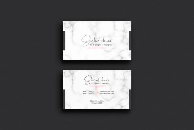 Gig Preview - Do professional business card design within 24 hour