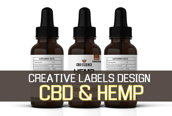 Gig Preview - Design premium product label for cbd and hemp