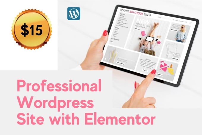 Gig Preview - Create a professional wordpress website with elementor pro