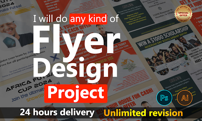 Bestseller - design professional flyer, brochures and posters for you