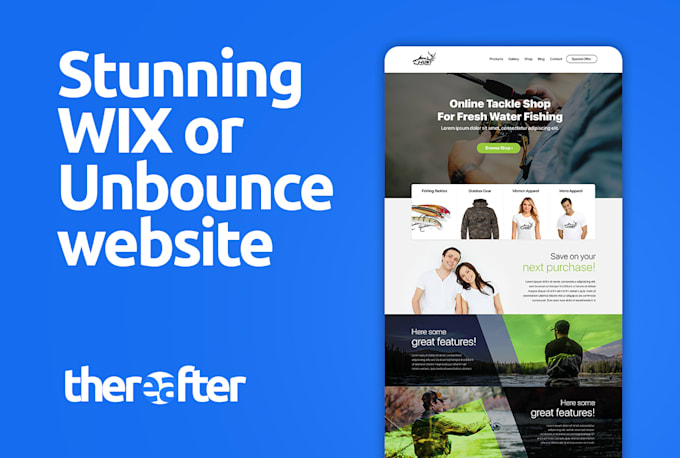 Gig Preview - Create a stunning wix or unbounce website