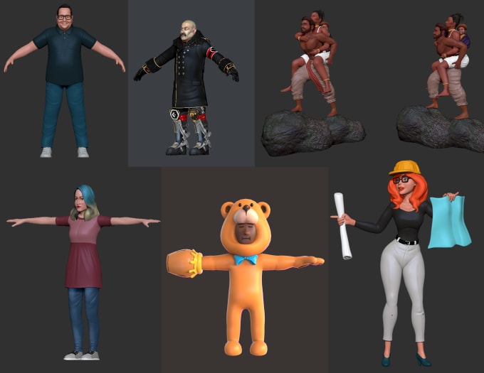 Gig Preview - Do create 3dmodel for 3danimation and 3dgames