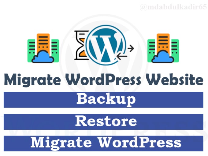 Gig Preview - Backup, restore or migrate your website