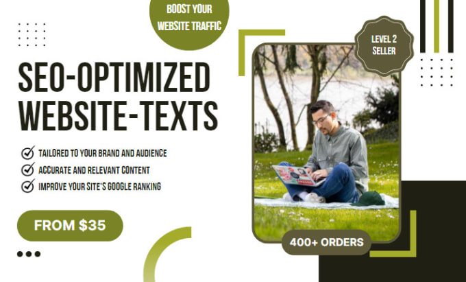 Bestseller - write engaging SEO optimized website texts and content that convert