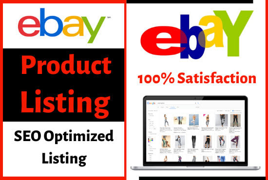 Gig Preview - Do ebay listing, ebay product listing, ebay SEO listing, ebay lister