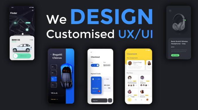 Gig Preview - Do UI UX design, mobile UI design, app design, prototype